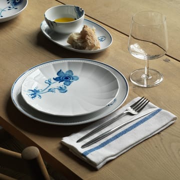 Blueline mały talerz ovalowy 23 cm - Biały-niebieski - Royal Copenhagen
