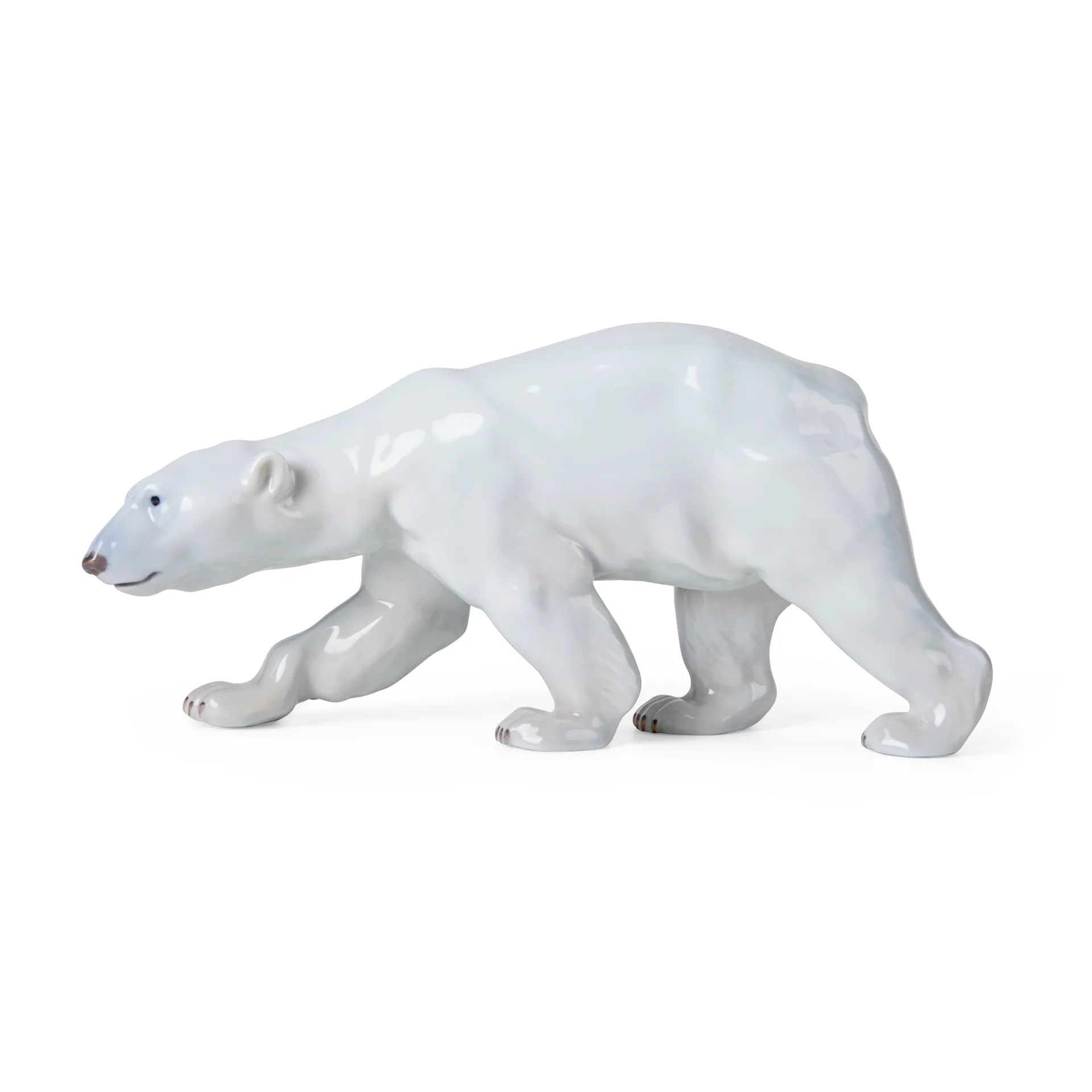 Dekoracja Royal Copenhagen chodzący niedźwiedź polarny, 14 cm Royal Copenhagen