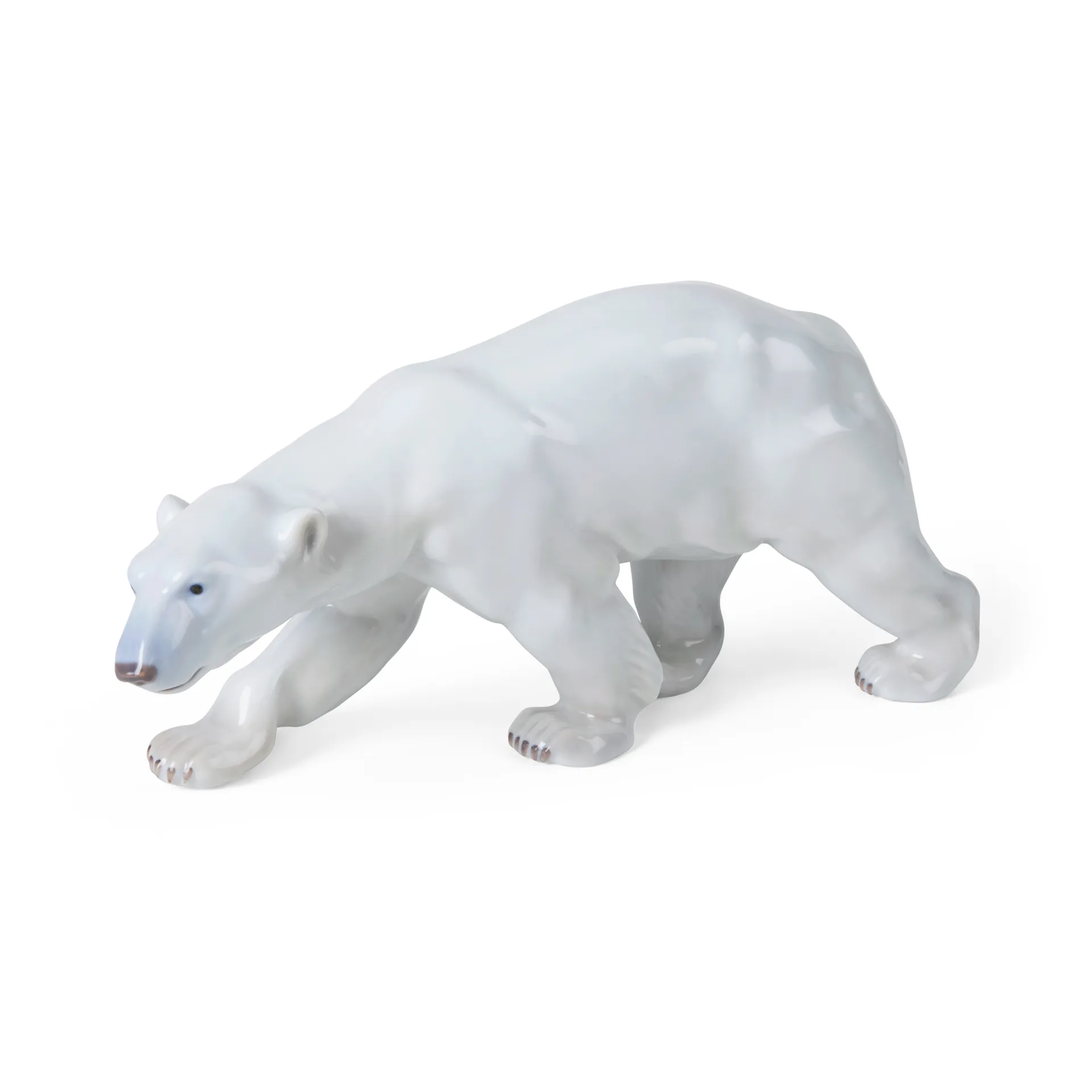Dekoracja Royal Copenhagen chodzący niedźwiedź polarny, 14 cm Royal Copenhagen