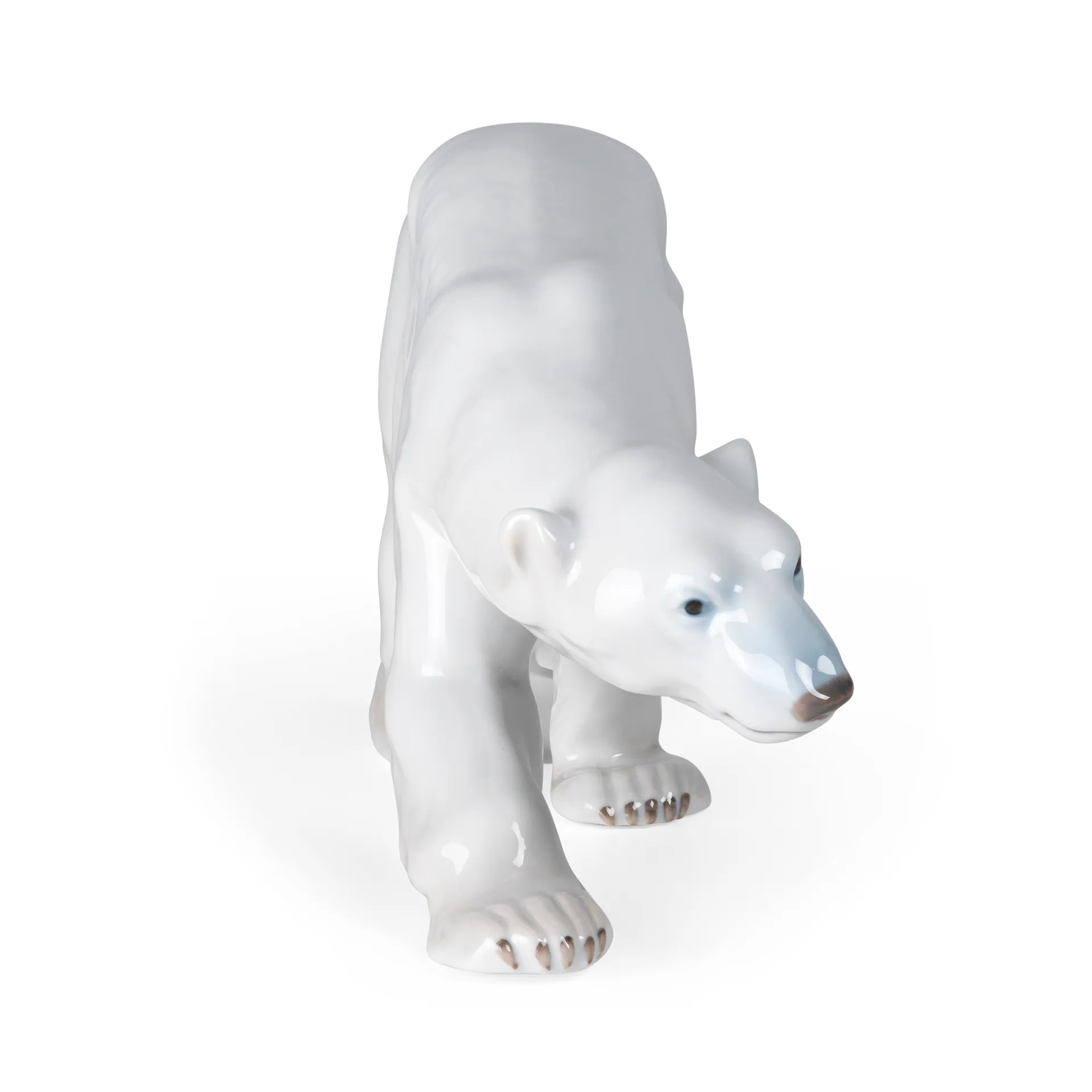 Dekoracja Royal Copenhagen chodzący niedźwiedź polarny, 14 cm Royal Copenhagen