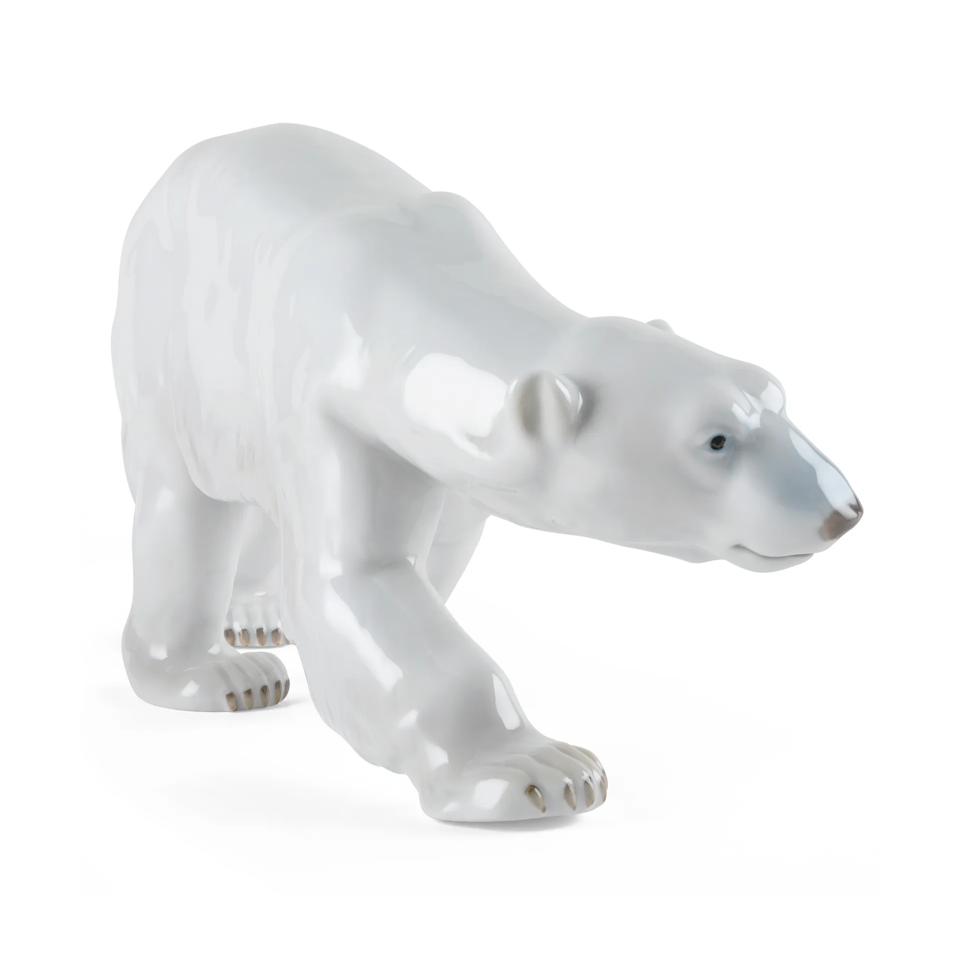 Dekoracja Royal Copenhagen chodzący niedźwiedź polarny, 14 cm Royal Copenhagen
