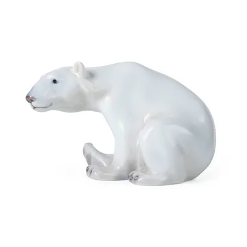 Dekoracja Royal Copenhagen siedzący niedźwiedź polarny - 12 cm - Royal Copenhagen