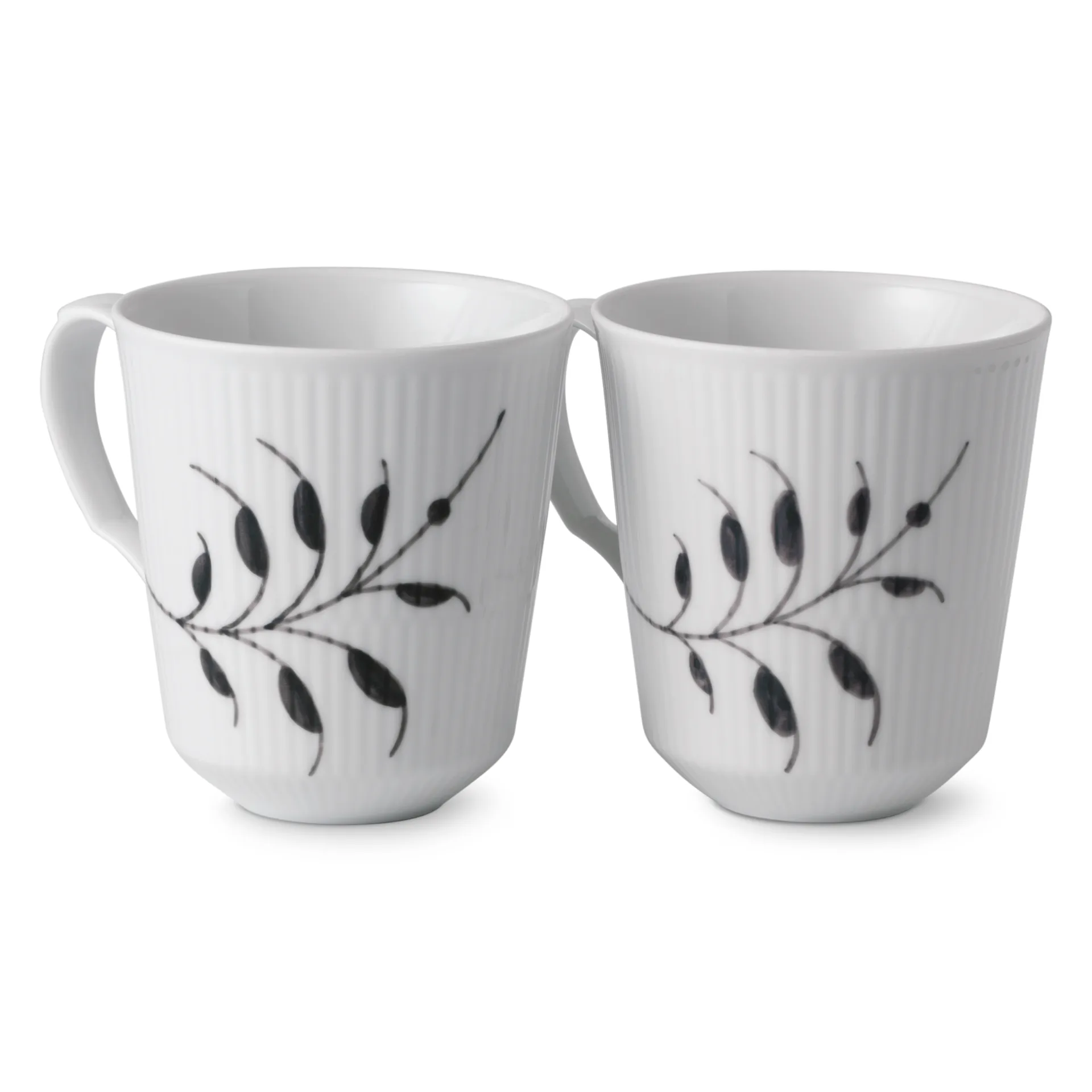 Filiżanka Black Fluted Mega 2-pak, 37 cl Royal Copenhagen