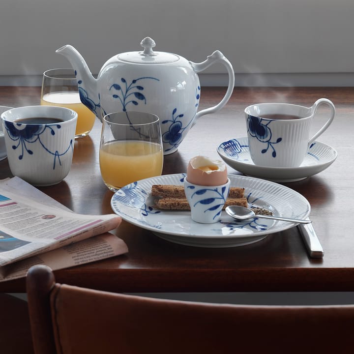Filiżanka ze spodkiem Blue Fluted Mega, 25 cl wysokie ucho Royal Copenhagen