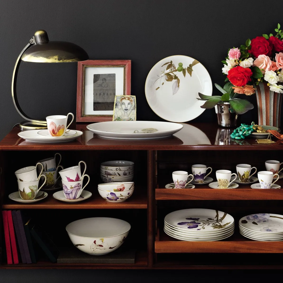 Filiżanka ze spodkiem Flora, Magnolia Royal Copenhagen