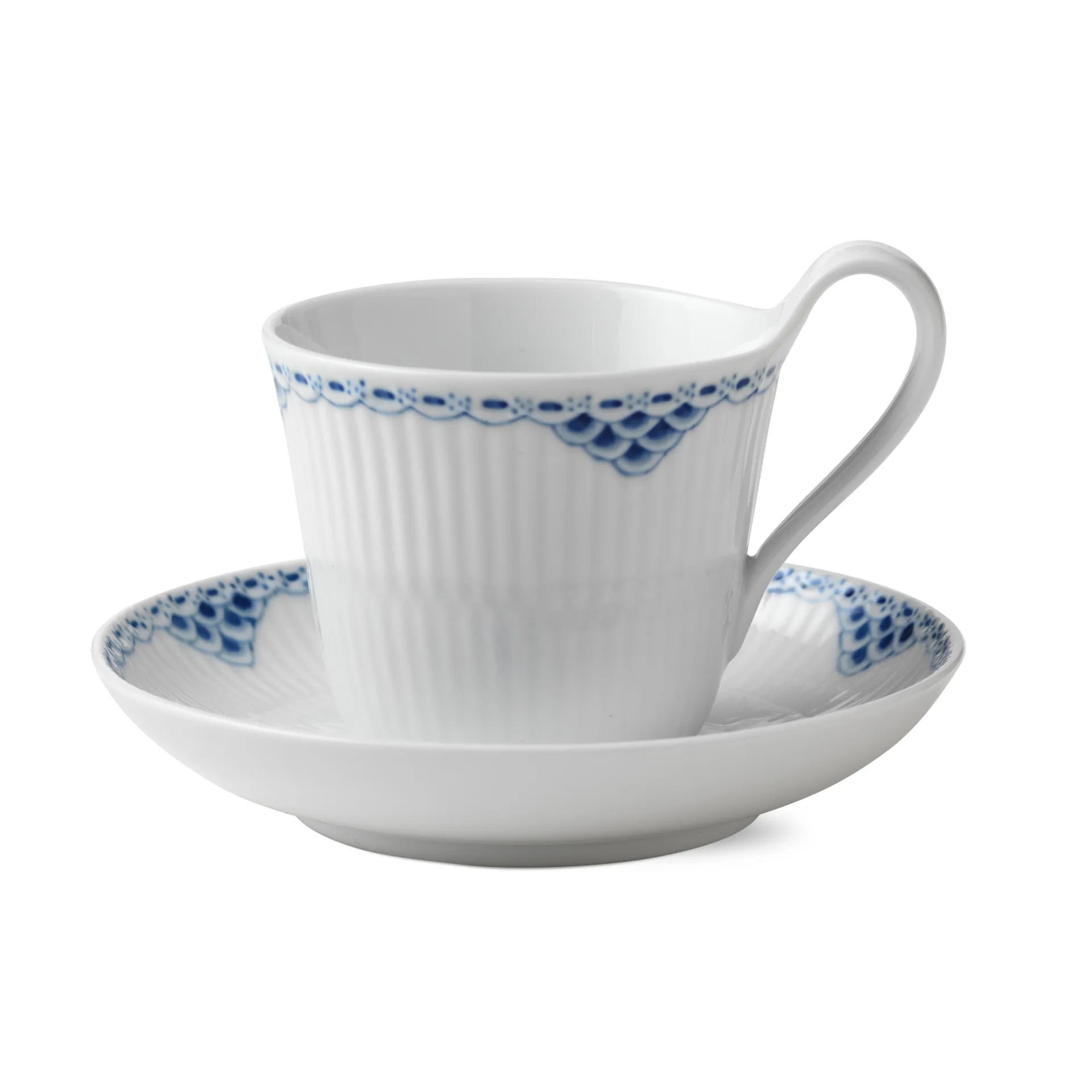 Filiżanka ze spodkiem Princes, 25 cl wysokie ucho Royal Copenhagen
