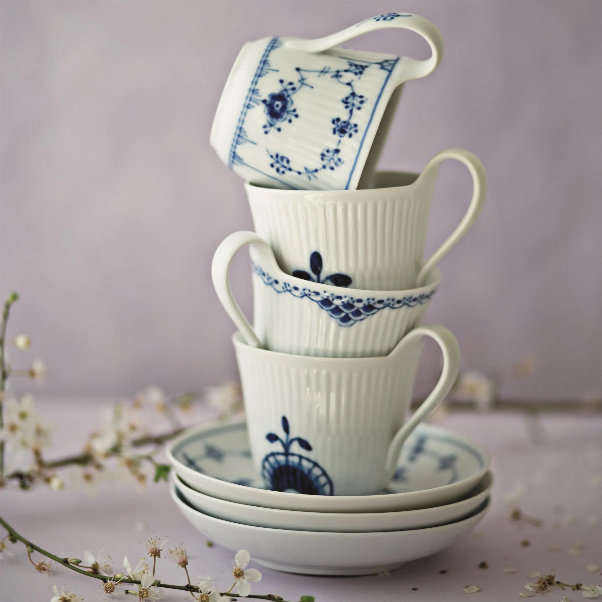 Filiżanka ze spodkiem Princes, 25 cl wysokie ucho Royal Copenhagen