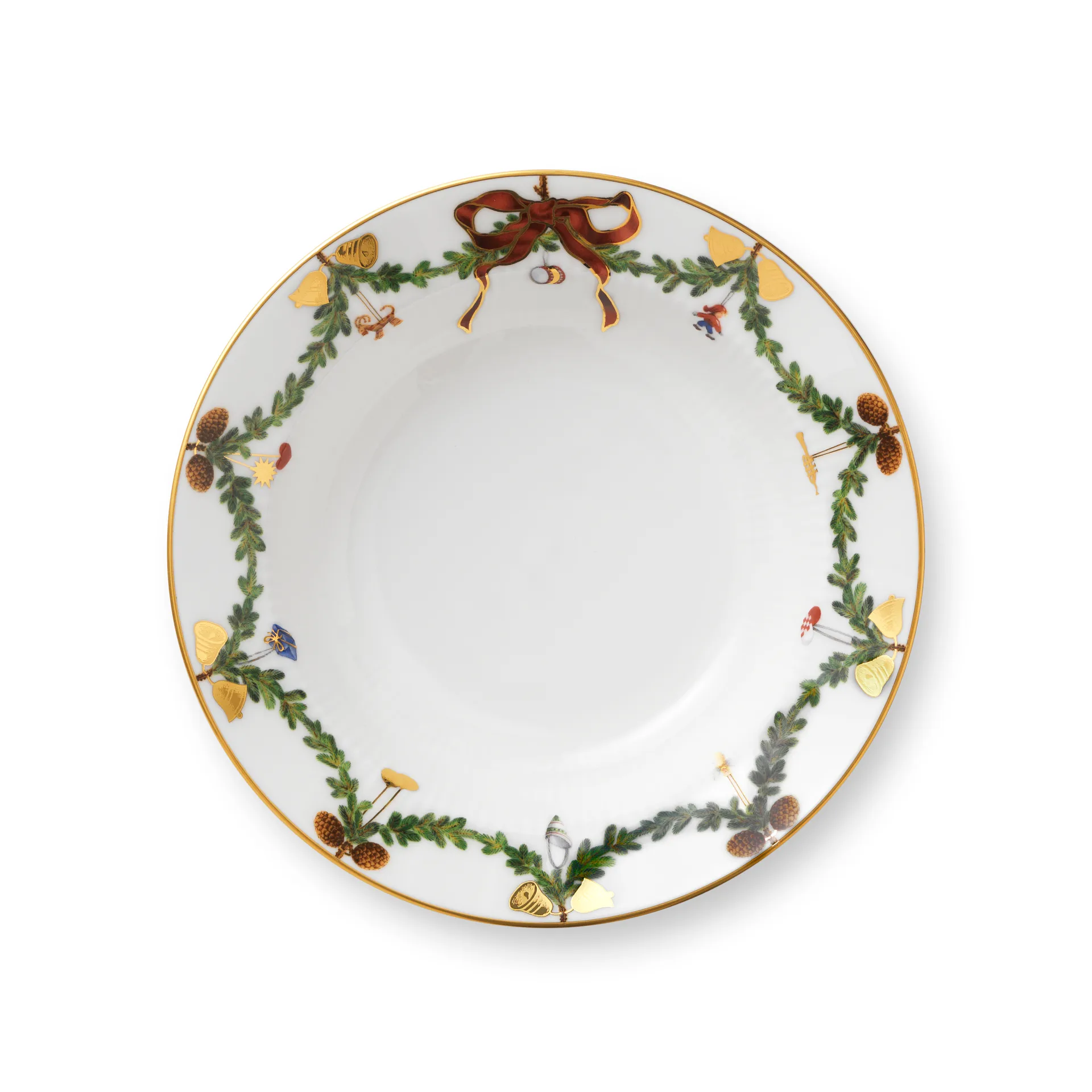 Głęboki talerz Star Fluted Christmas, Ø 17 cm Royal Copenhagen