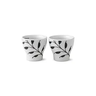 Kieliszek do jajka Black Fluted Mega 2-pak, 4,8 cm Royal Copenhagen