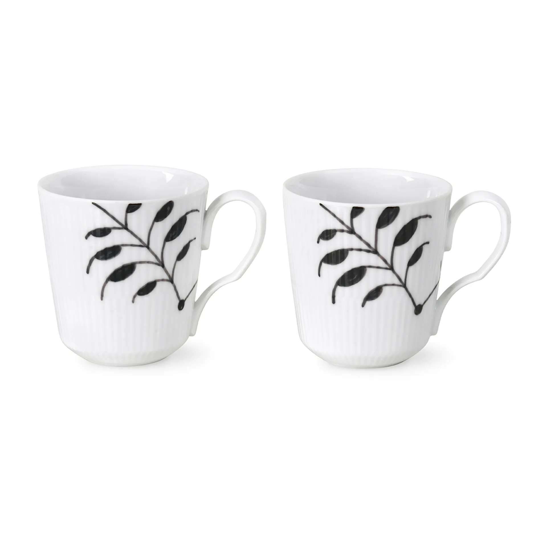 Kubek Black Fluted Mega 2-pak, 280 ml Royal Copenhagen