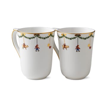 Kubek Star Fluted Christmas 2 szt. - 33 cl - Royal Copenhagen