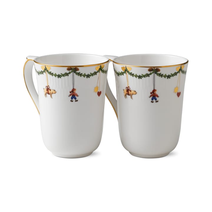 Kubek Star Fluted Christmas 2 szt., 33 cl Royal Copenhagen