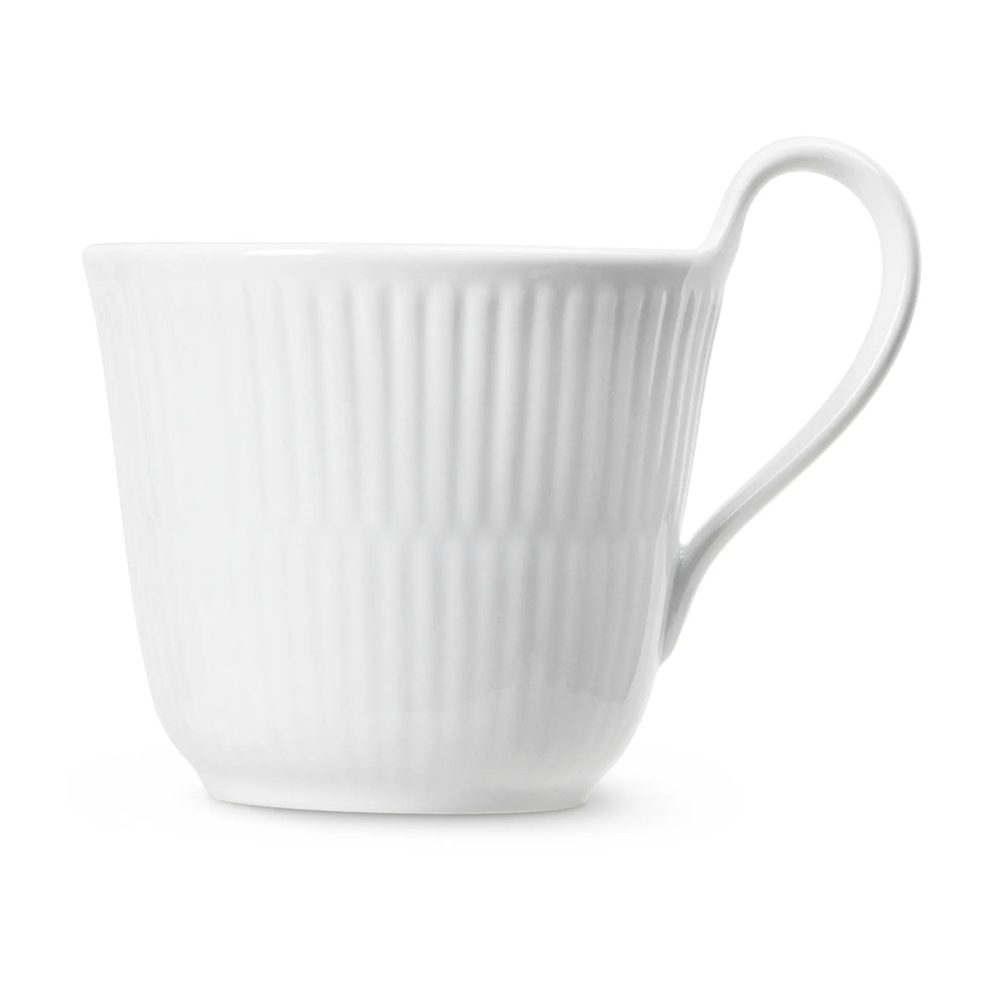 Kubek White Fluted z wysokim uchem, 25 cl Royal Copenhagen