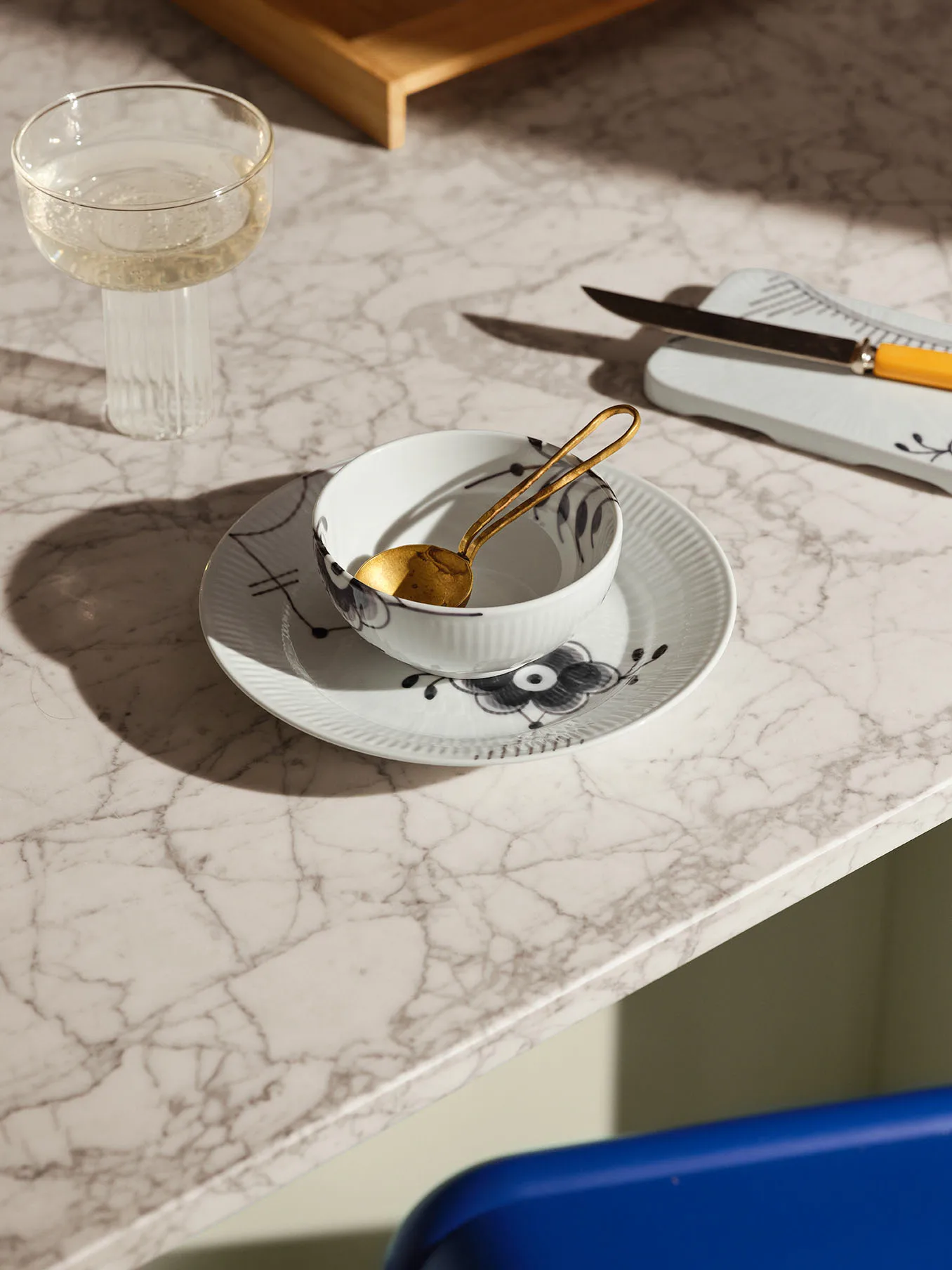 Miska Black Fluted Mega, Ø11,5 cm Royal Copenhagen