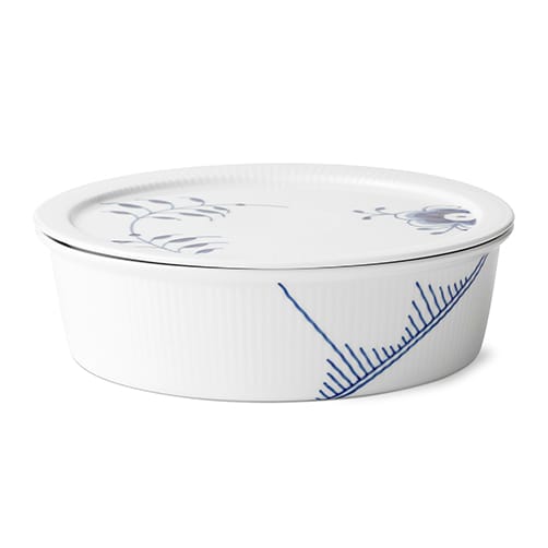Niebieska miska Mega Riflet z pokrywką, 1450 ml  Royal Copenhagen