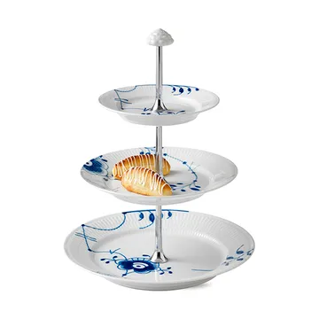 Patera piętrowa do ciasta Blue Fluted Mega - 35 cm - Royal Copenhagen