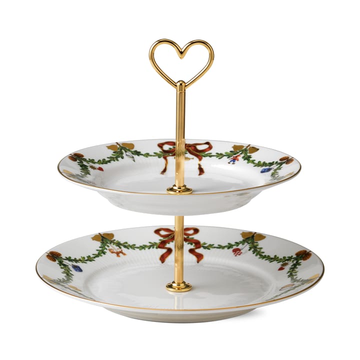 Patera piętrowa do ciasta Star Fluted Christmas, 23 cm Royal Copenhagen