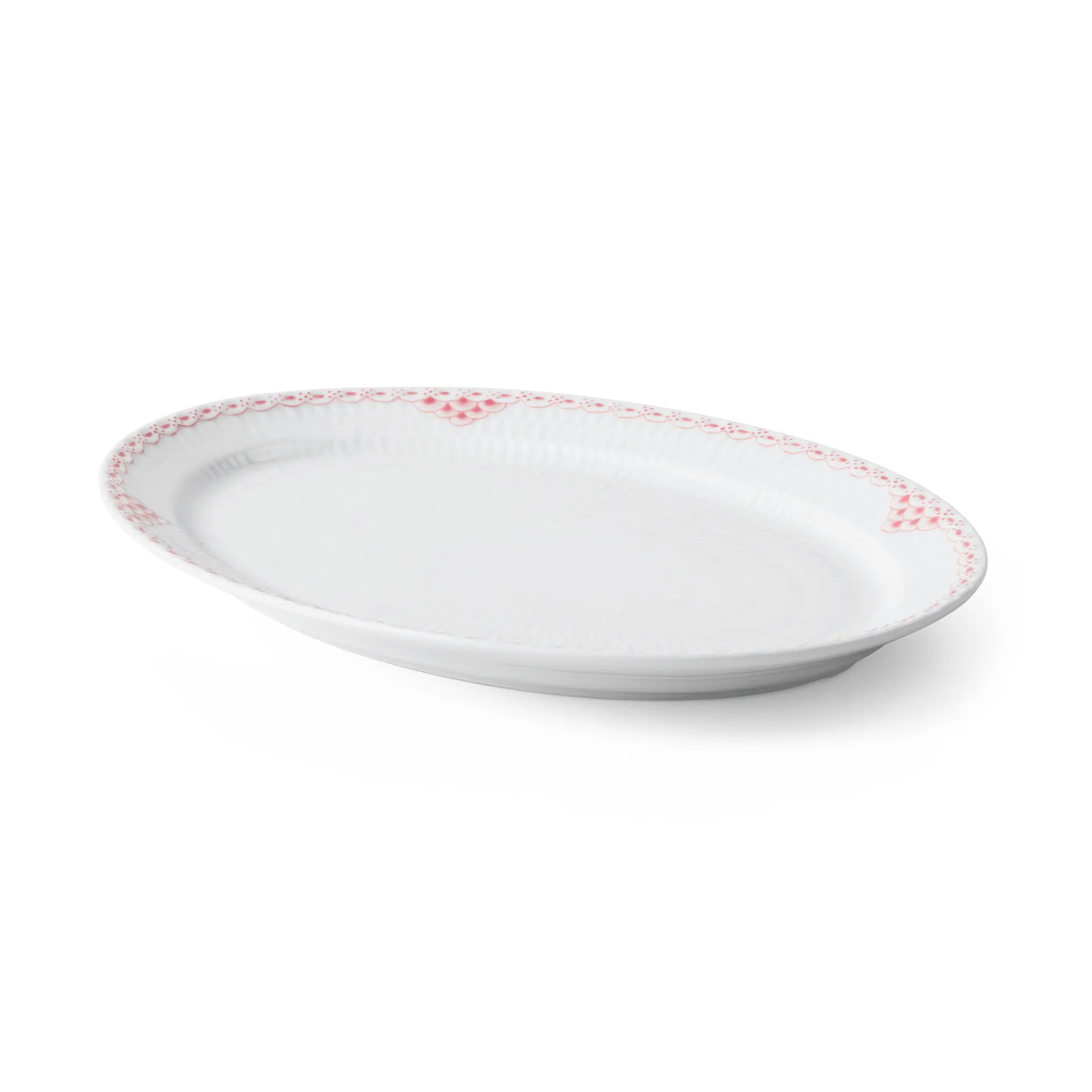 Półmisek Coral Lace owalny 21x28,5 cm, Koral-biały Royal Copenhagen