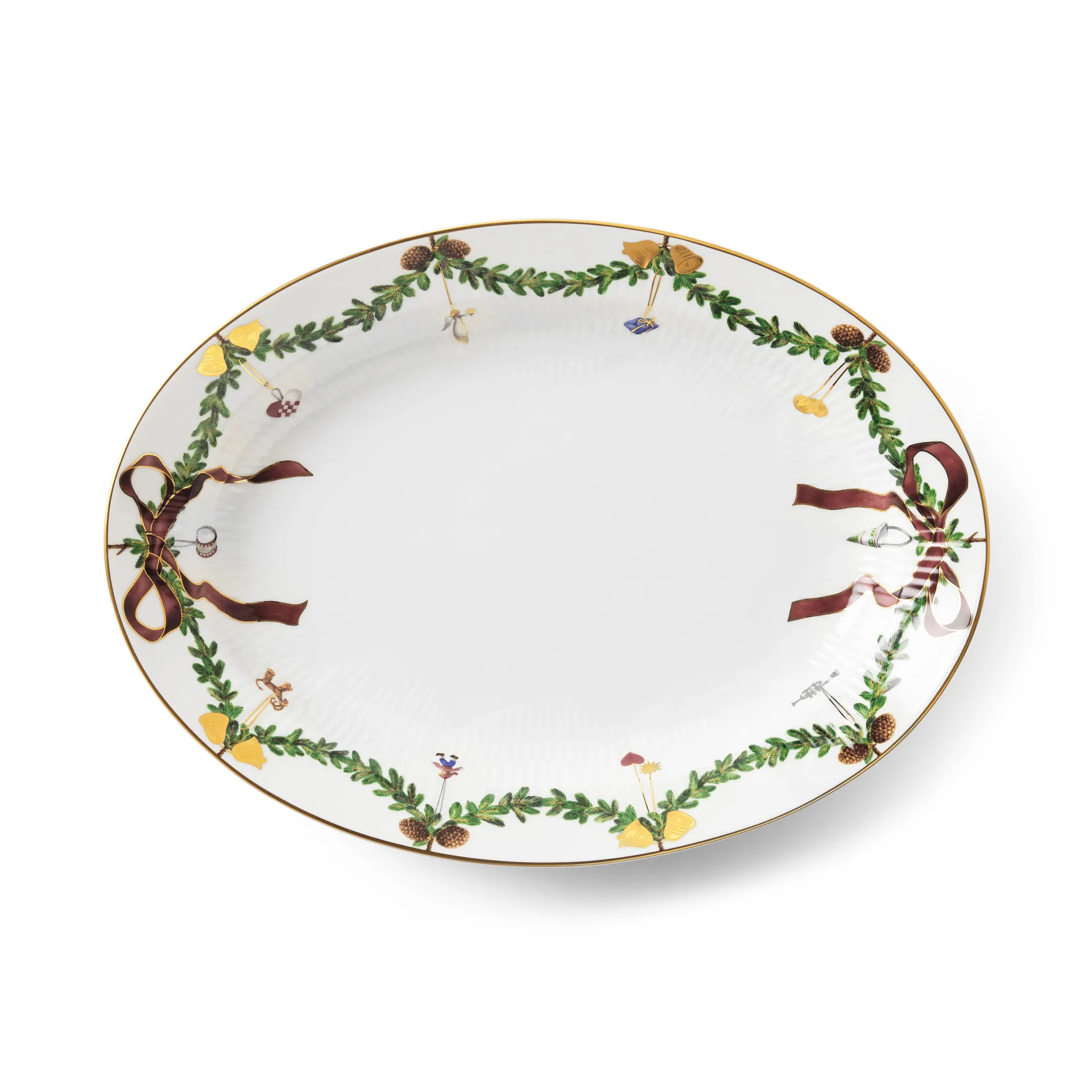 Półmisek Star Fluted Christmas owalny, 25,4x34,5 cm Royal Copenhagen