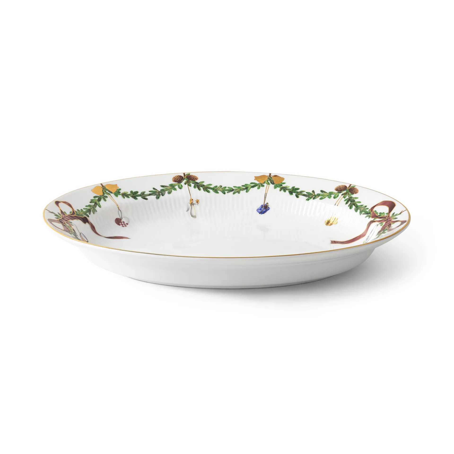 Półmisek Star Fluted Christmas owalny, 25,4x34,5 cm Royal Copenhagen