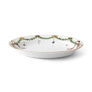 Półmisek Star Fluted Christmas owalny - 25,4x34,5 cm - Royal Copenhagen