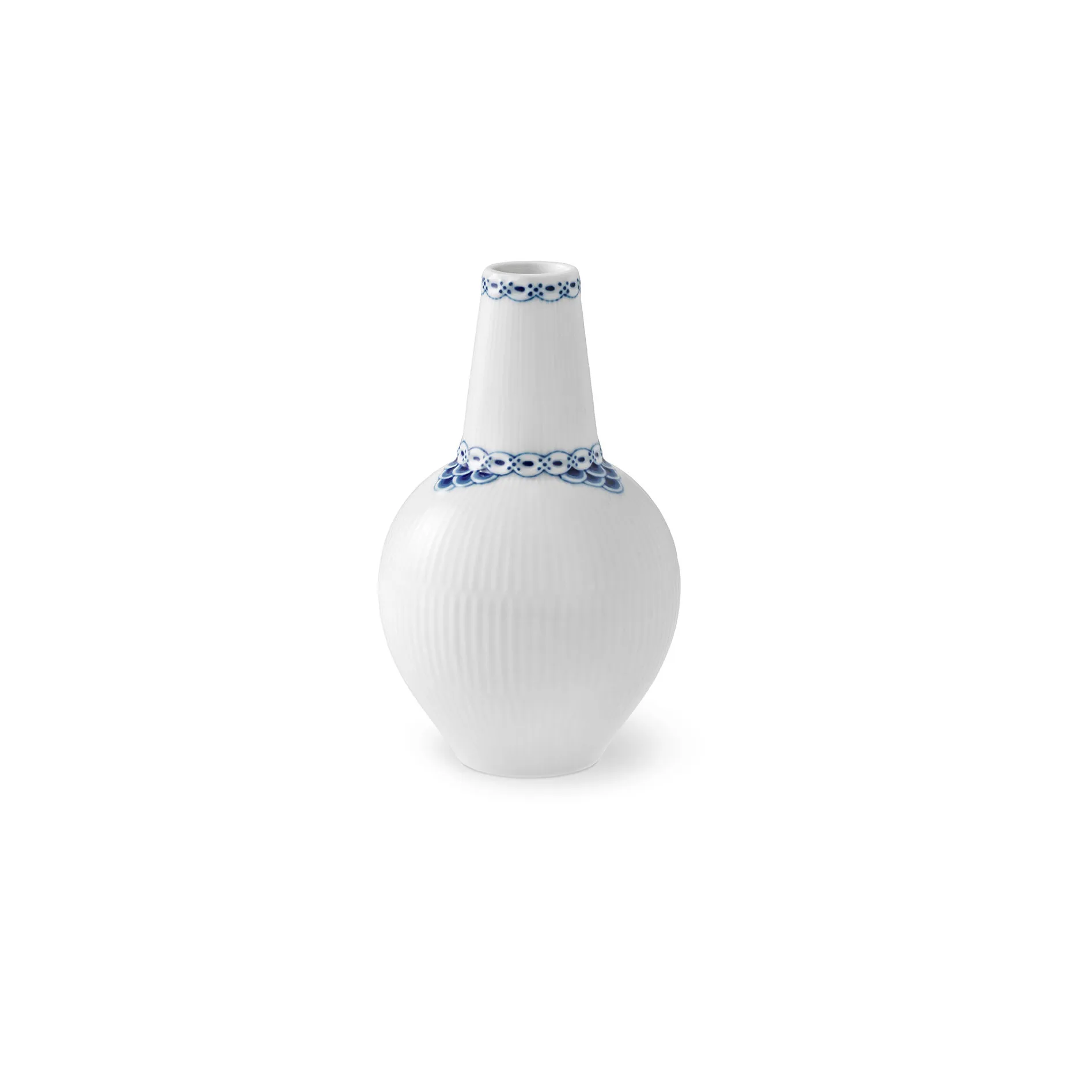 Princess wazon 15 cm, Biały-niebieski Royal Copenhagen