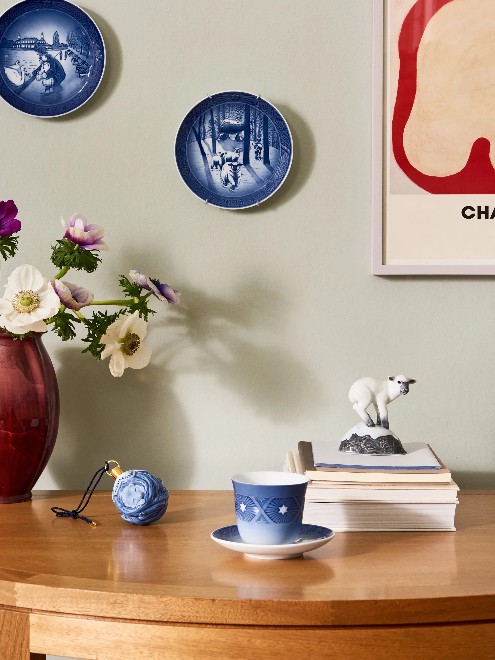 Royal Copenhagen Collectibles talerz świąteczny 2023, Świąteczny czas w lesie Ø18 cm Royal Copenhagen
