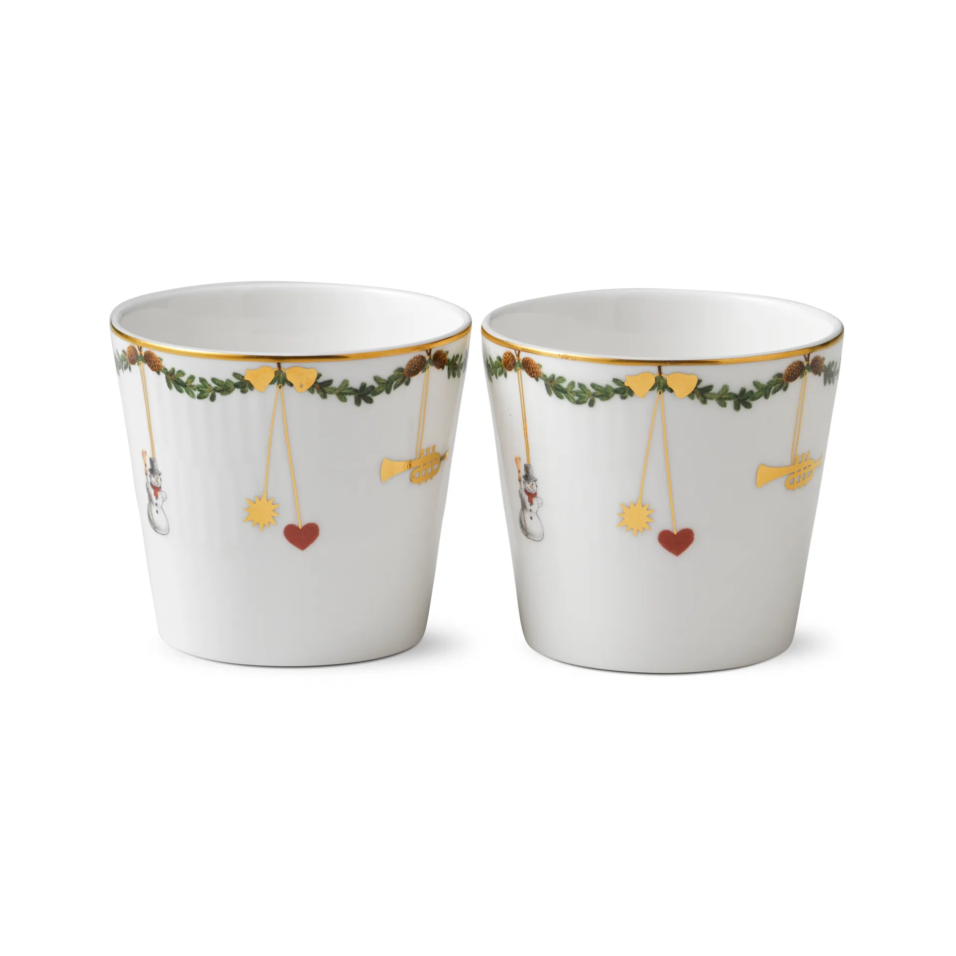 Star Fluted Christmas Świąteczne kubki do serwowania 2 szt, 300 ml Royal Copenhagen