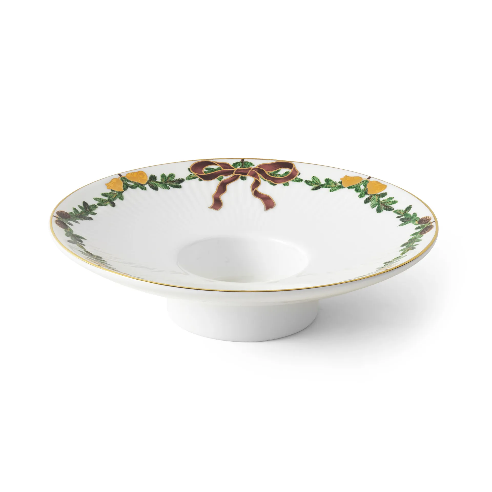 Świecznik na tealighty Star Fluted Christmas Ø15,5 cm, Biały Royal Copenhagen