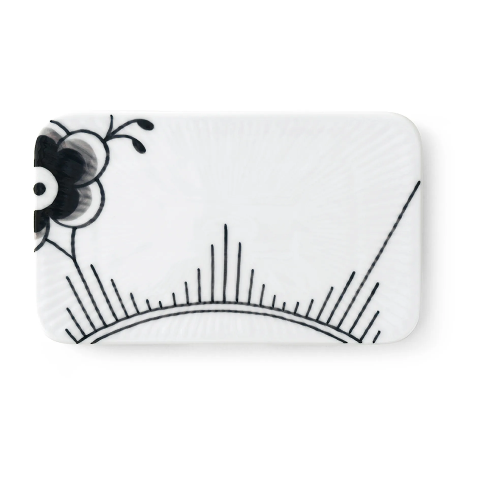 Taca do serwowania Black Fluted Mega, 15,5 cm Royal Copenhagen