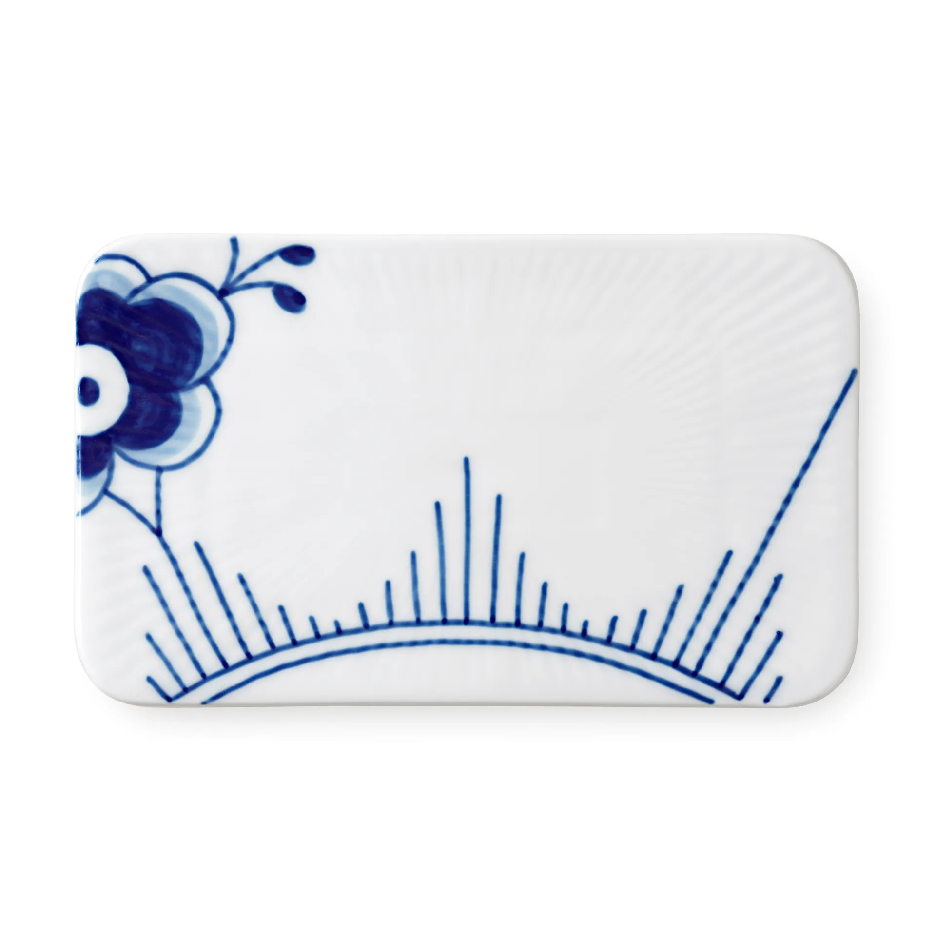 Tacka do serwowania Blue Fluted Mega 9,2x15,5 cm, Niebieski Royal Copenhagen