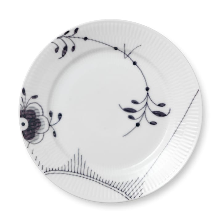 Talerz Black Fluted Mega 2 - Ø22 cm - Royal Copenhagen