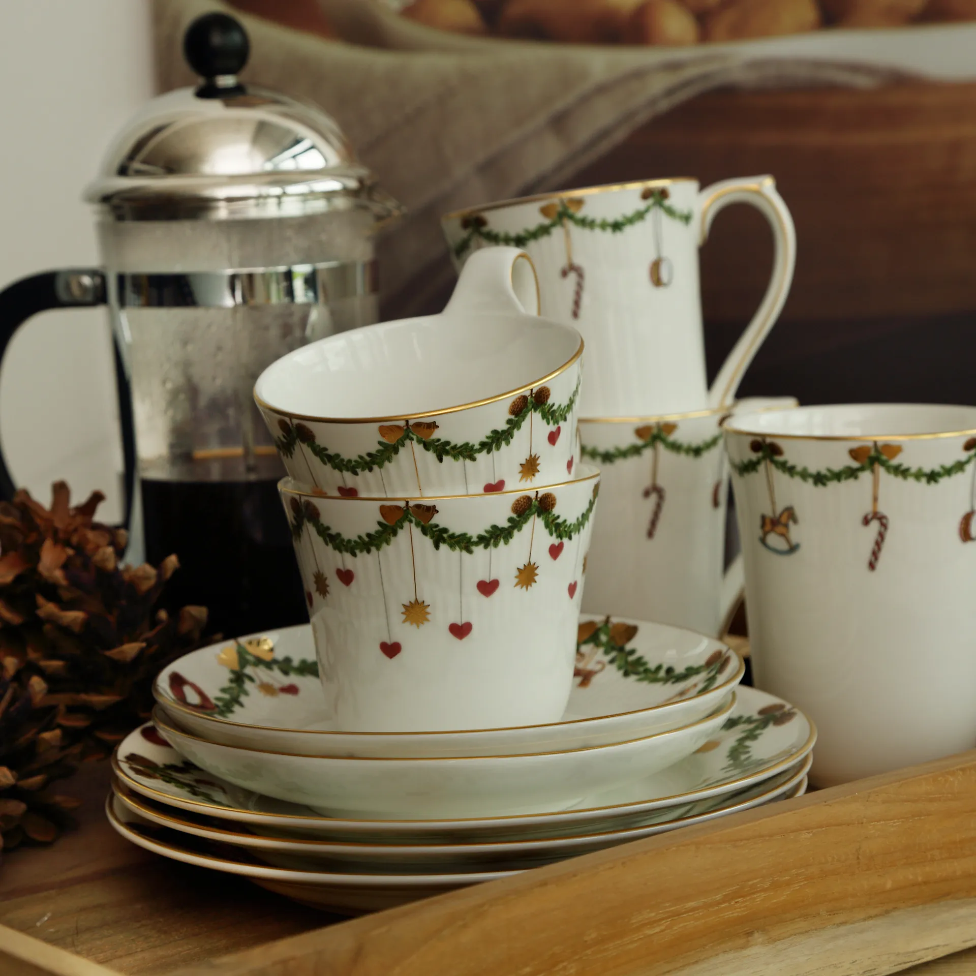 Talerz Star Fluted Christmas, Ø 19 cm Royal Copenhagen