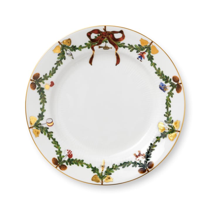 Talerz Star Fluted Christmas - Ø 22 cm - Royal Copenhagen