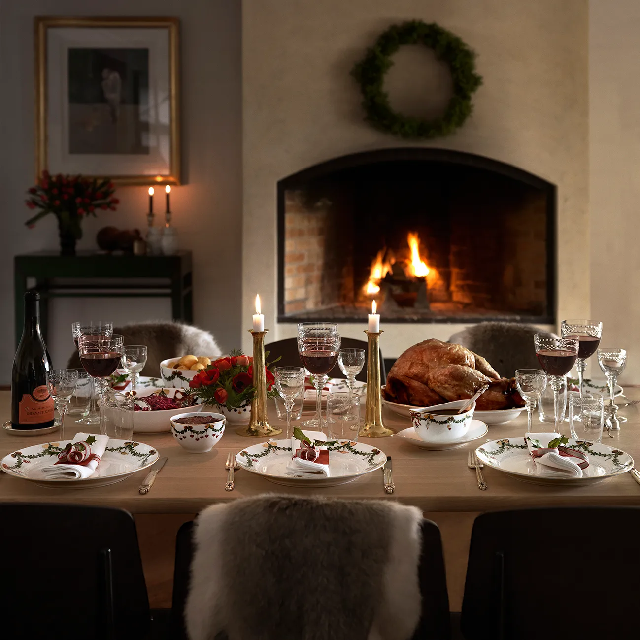 Talerz Star Fluted Christmas, Ø 22 cm Royal Copenhagen