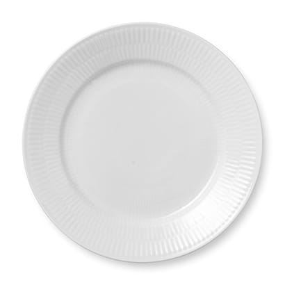 Talerz White Fluted - Ø 22 cm - Royal Copenhagen