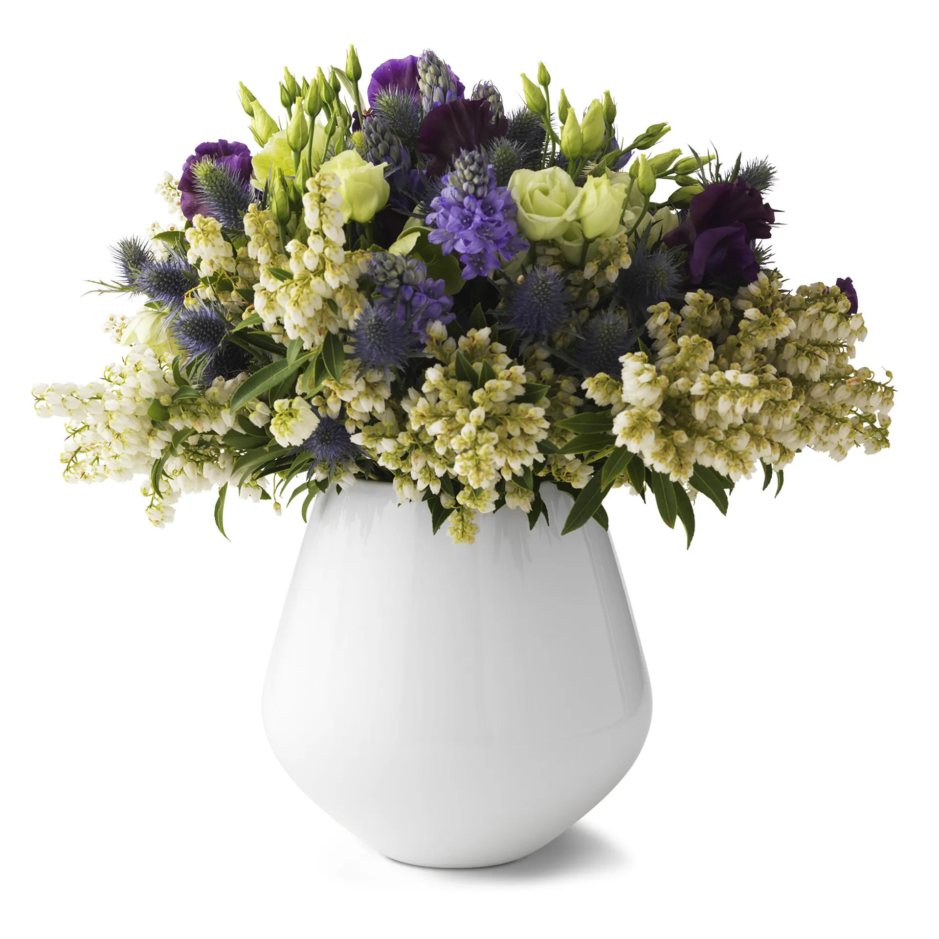 Wazon White Fluted, 20,5 Royal Copenhagen