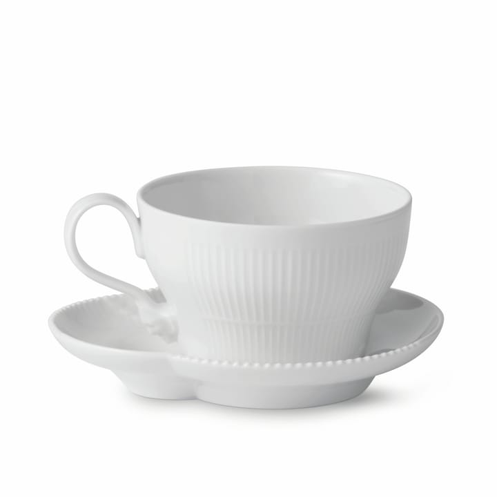 White Elements filiżanka ze spodkiem 260 ml - 260 ml - Royal Copenhagen