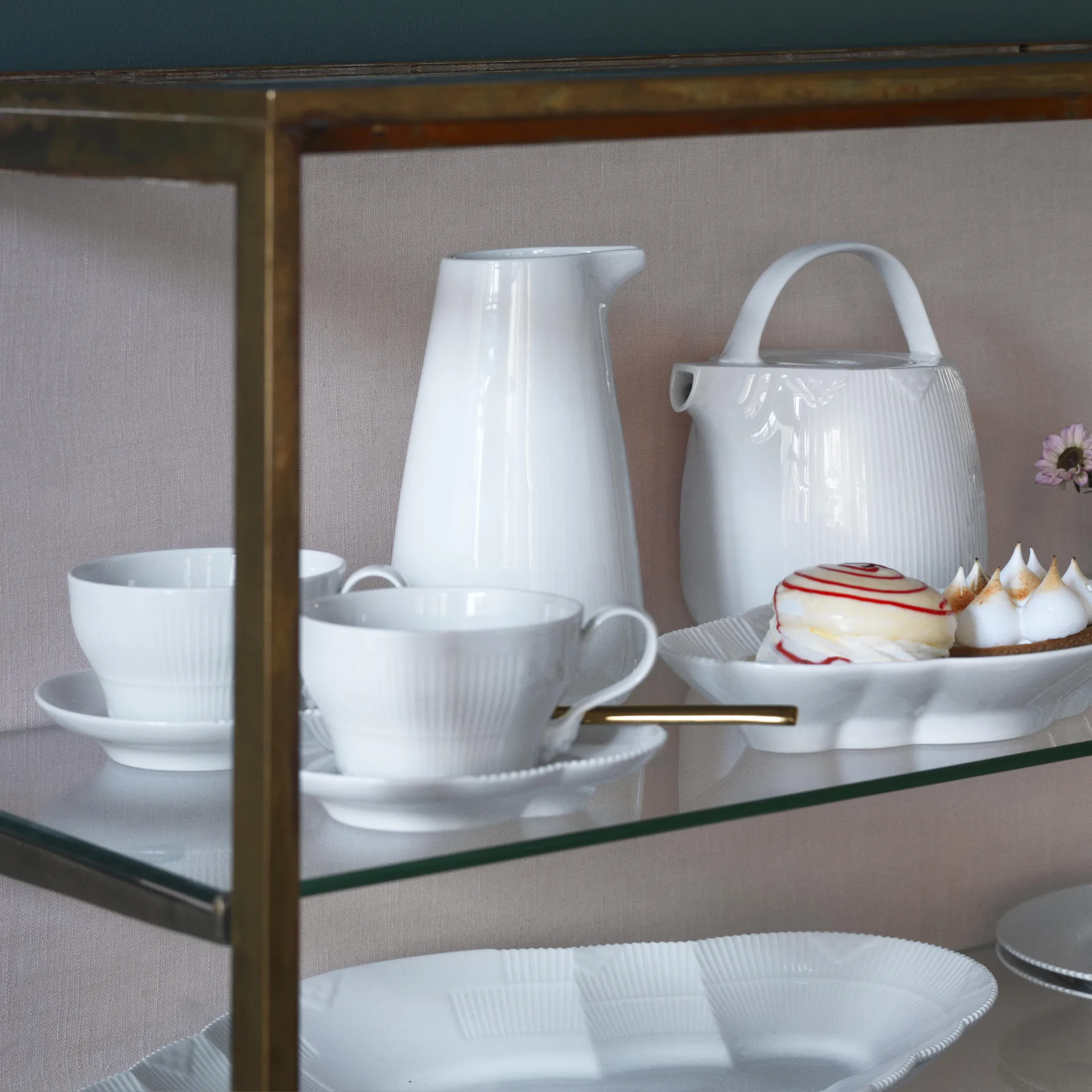 White Elements filiżanka ze spodkiem 260 ml, 260 ml Royal Copenhagen