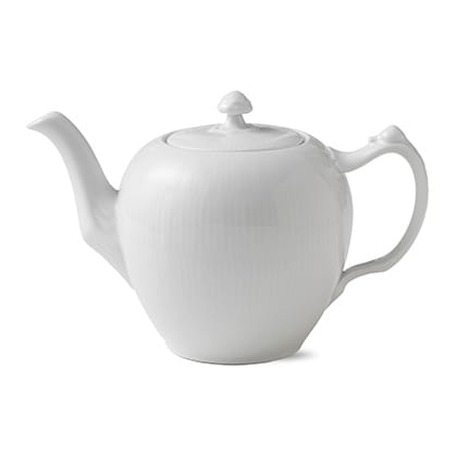 White Fluted czajniczek - 1000 ml - Royal Copenhagen