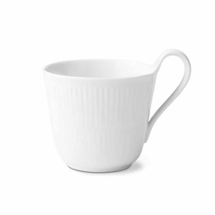 White Fluted filiżanka z wysokim uchwytem - 330 ml - Royal Copenhagen