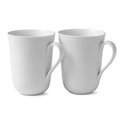 White Fluted kubek 2 szt - 330 ml - Royal Copenhagen