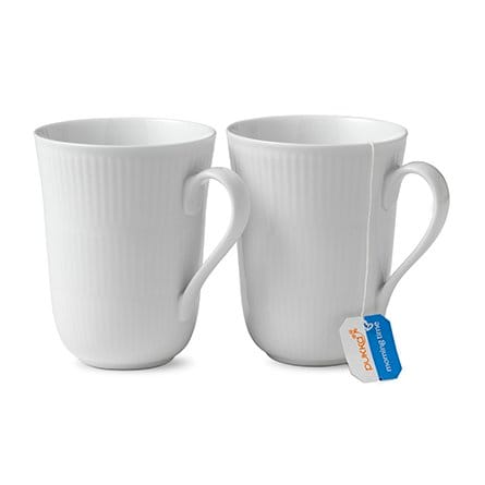 White Fluted kubek 2 szt, 330 ml Royal Copenhagen