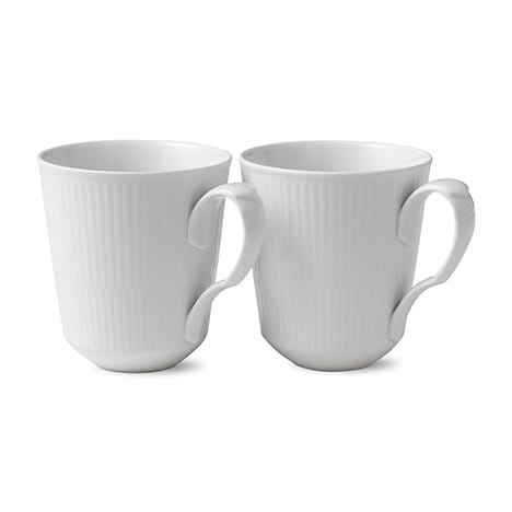 White Fluted kubek 2 szt - 370 ml - Royal Copenhagen