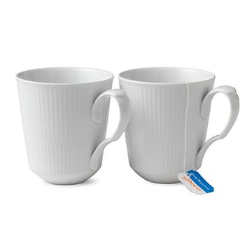 White Fluted kubek 2 szt - 370 ml - Royal Copenhagen