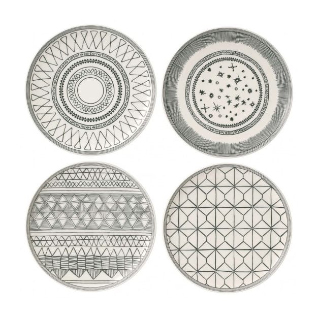 Charcoal Grey zestaw talerzy 4 szt., 4 części Royal Doulton
