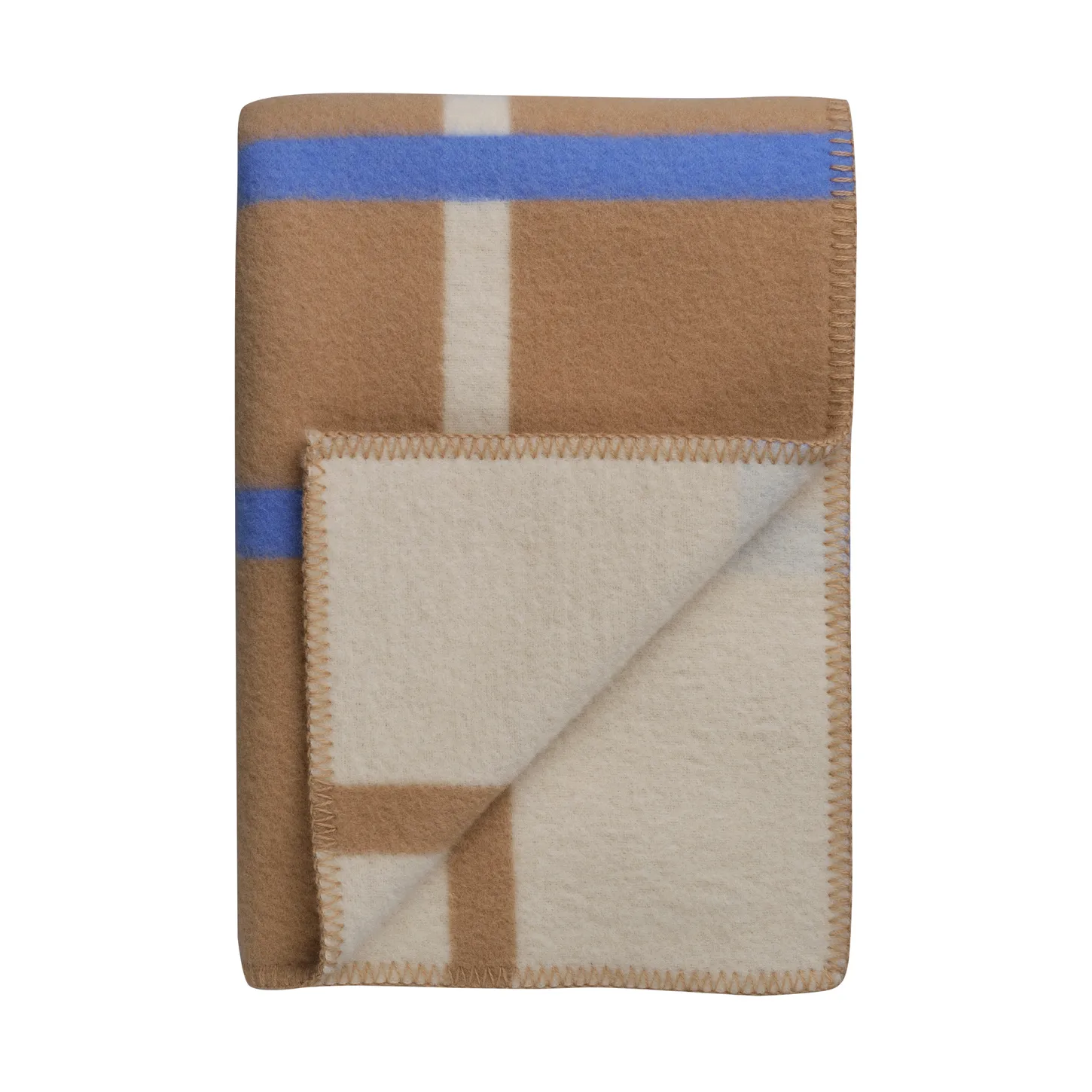 Knut koc 135x200 cm, Taupe Røros Tweed