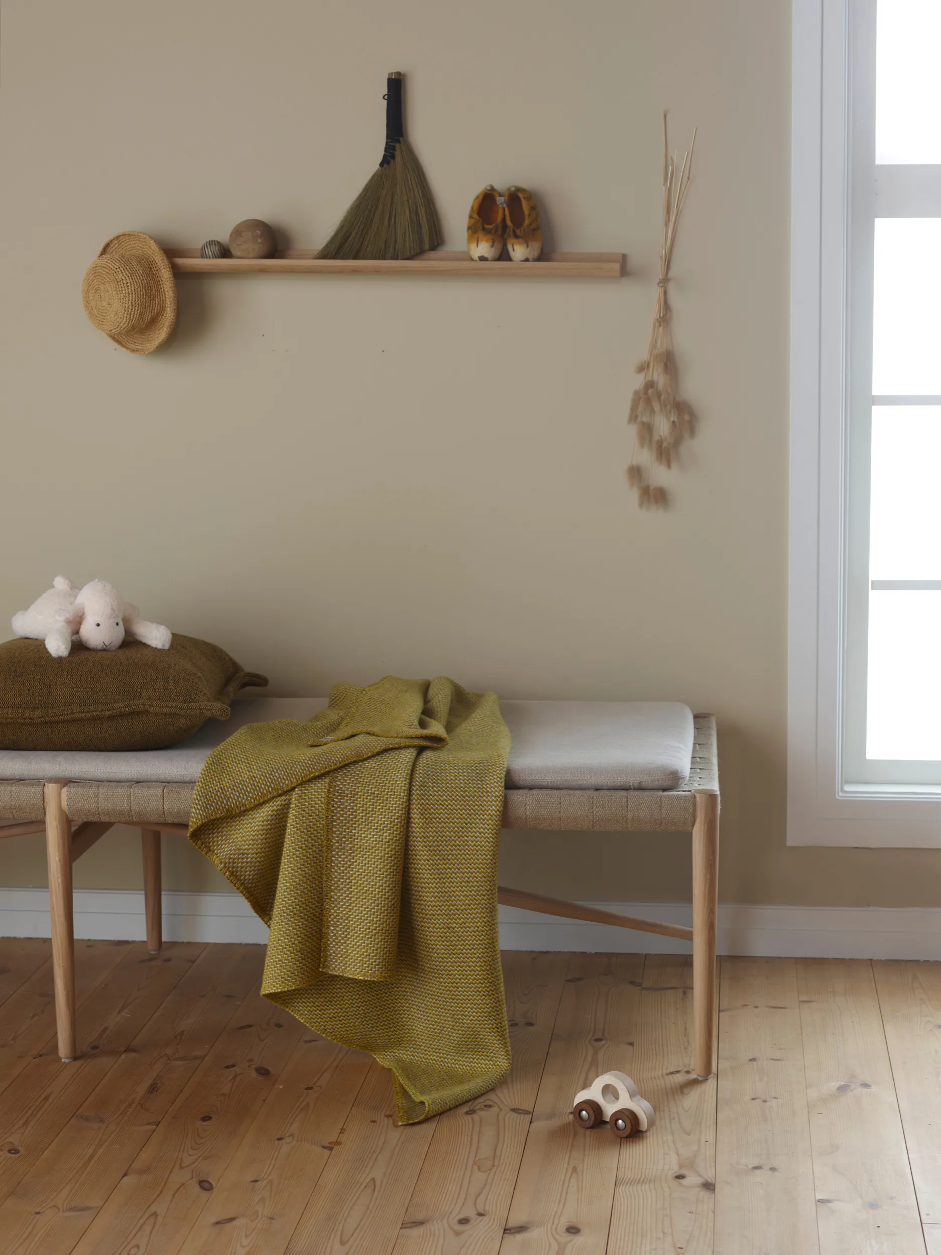 Koc 150x200 cm, Ochre Røros Tweed