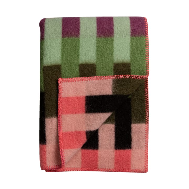 koc Åsmund 135x200 cm - Pink-green - Røros Tweed