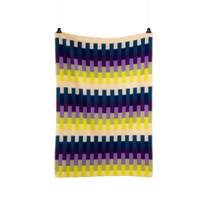 Koc Åsmund 135x200 cm - Yellow-blue - Røros Tweed